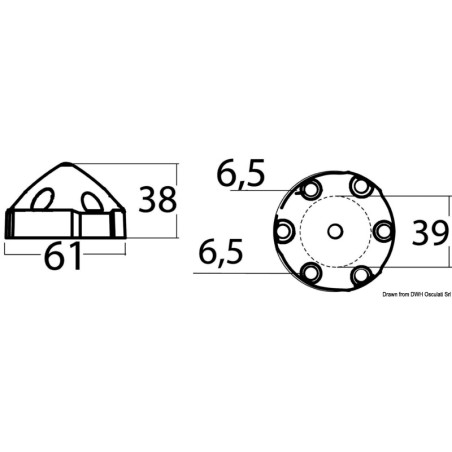 Anode x hélices Max/Prop 25/28 mm | EAN 8033137136153 Ref 43.224.60