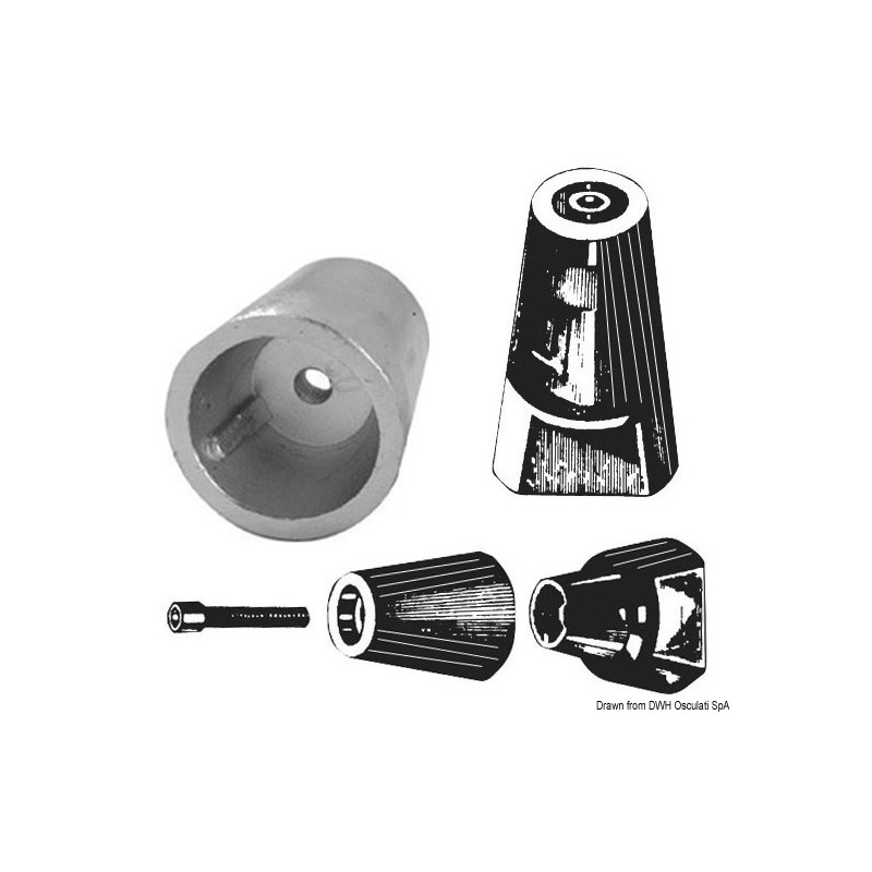 
Ogive axe avec aluminium intechangeable 35 mm 
