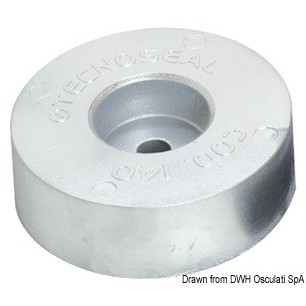 Anode poupe 125 x 38 mm | EAN 8033137136115 Ref 43.210.02