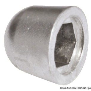 Anode de rechange zinc réf. orig. 201180 | EAN 8033137135910 Ref 43.070.31