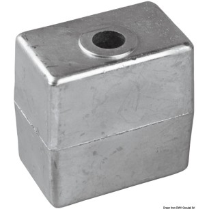 Anode pied zinc 50/200 HP Ø 3/8" x 16 | EAN 8033137138348 Ref 43.317.10