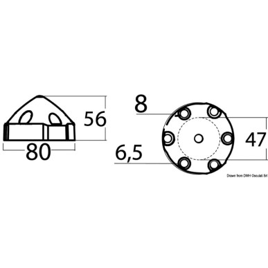 Anode x hélices Max/Prop 35/45 mm | EAN 8033137136177 Ref 43.224.62