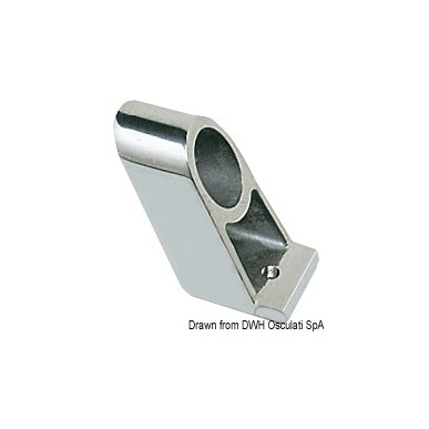 Support main-courante central laiton chromé 22 mm | EAN 8033137134883 Ref 41.612.00