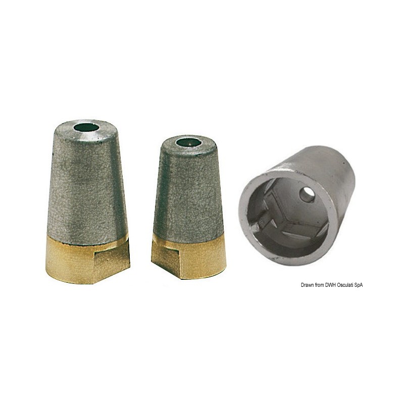 
Uniquement anode aluminium pour axe 30 mm 
