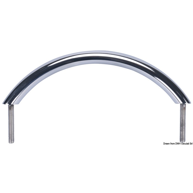 
Main-courante ovalisée inox poli miroir 300 mm 
