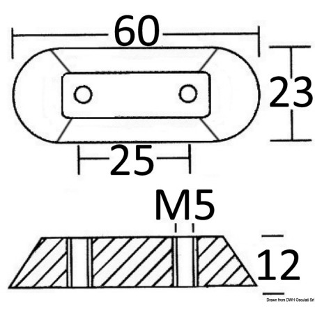 Anode magnésium p. Honda hors-bords | EAN 8033137192524 Ref 43.315.25