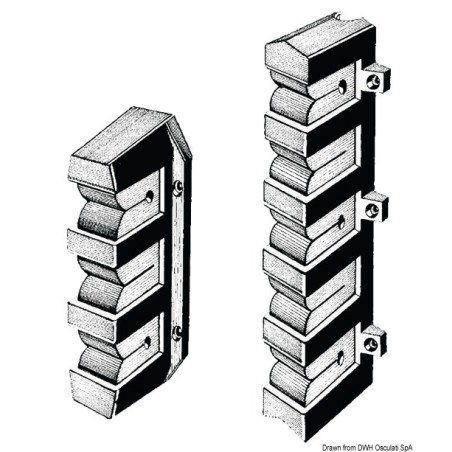 Support 3 cannes pêche 198x62 mm | EAN 8033137045370 Ref 41.127.50