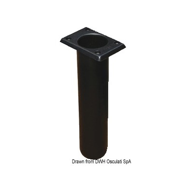Porte canne polypr UV stabilizé carré noir 230mm | EAN 8033137133763 Ref 41.164.01