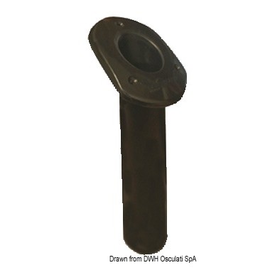 Porte canne polypr UV stabilizé oval noir 240mm | EAN 8033137133800 Ref 41.164.05