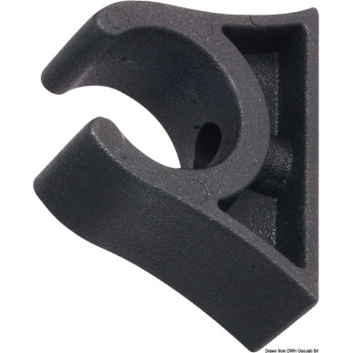 Clip noir tubes 50 mm | EAN 8033137211553 Ref 34.358.50