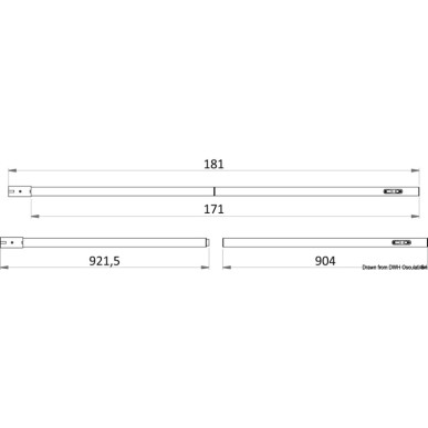 Poteau carbon amovible p. tauds 90/181 cm | EAN 8033137215643 Ref 46.818.09
