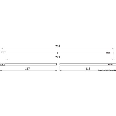 Poteau carbon amovible p. tauds 110/231 cm | EAN 8033137215650 Ref 46.818.11