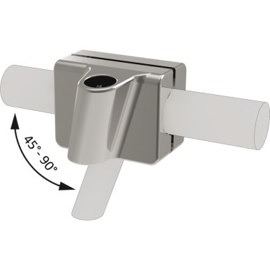 Base de fixation sur balcon acier inoxydable système Mickey| EAN 8033137226250 Ref 46.825.10