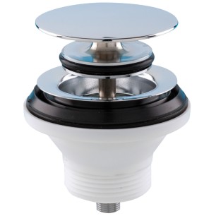 Bonde + bouchon champignon chromé 1"1/4 | EAN 8033137216190 Ref 50.185.06