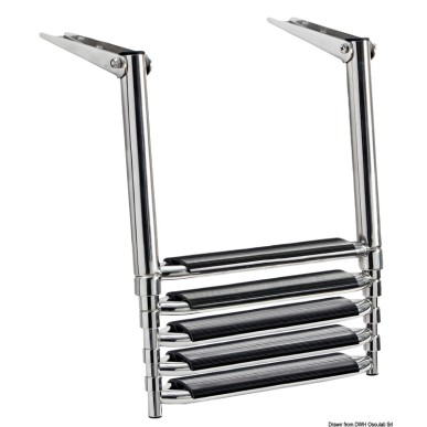 Echelle télescopique BIG passerelle 5 marches | EAN 8033137151835 Ref 49.541.75