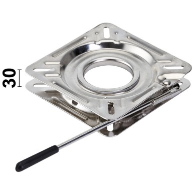 Base tournante inox friction + blocage 172x172 mm | EAN 8033137150760 Ref 48.648.03