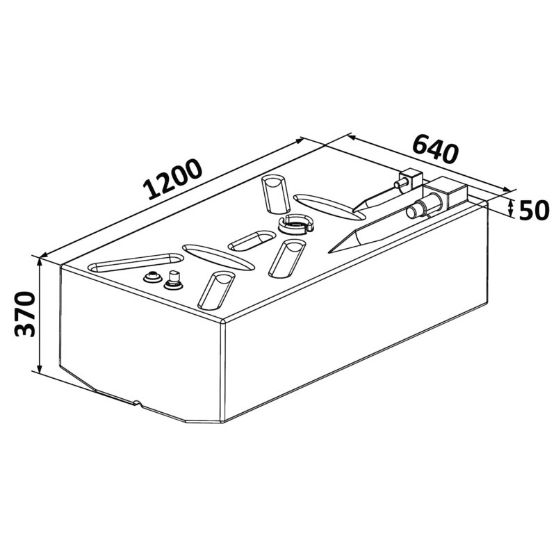 
Réservoir 239 litres 
