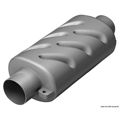Pot d'échappement horizontale 75 mm | EAN 8033137156205 Ref 51.376.05