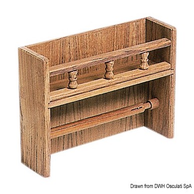 Porte-essuie tout teck 327x90x250 mm | EAN 8719497020799 Ref 71.602.66