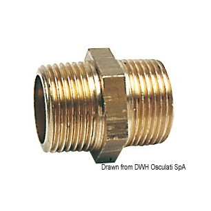 Niples doubles laiton| EAN 8033137099038 Ref 17.225.04