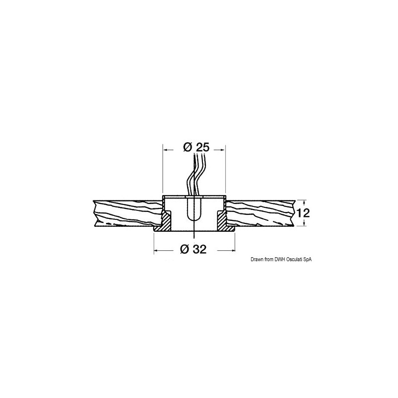 
Feu de courtoisie  LED Circinus bleu 12/24 V 
