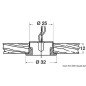 
Feu de courtoisie  LED Circinus bleu 12/24 V 
