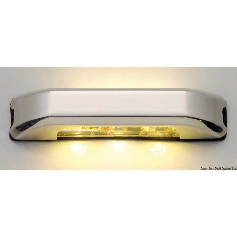 
Lumière de courtoisie  LED avec 4 + 4 LED blanc 
