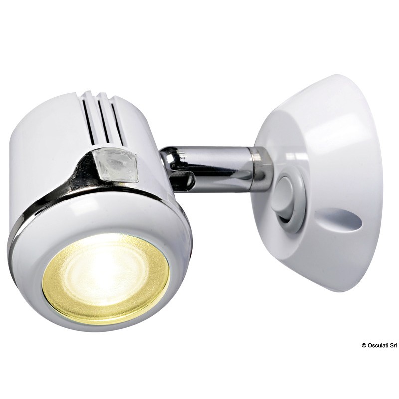
Spot articulé blanc HI-POWER LED 12/24 V 
