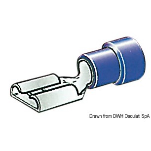 Cosses faston pré-isolées 4,7 mm, 6,3 mm+ 9,5 mm| EAN 8033137086601 Ref 14.185.45