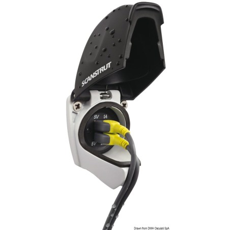 Prise + câble USB étanches IPx6| EAN 8033137058660 Ref 14.195.65