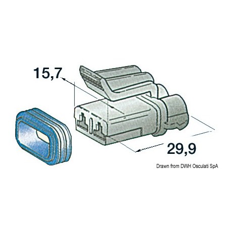 Connecteurs étanches plastique| EAN 8033137089787 Ref 14.235.30