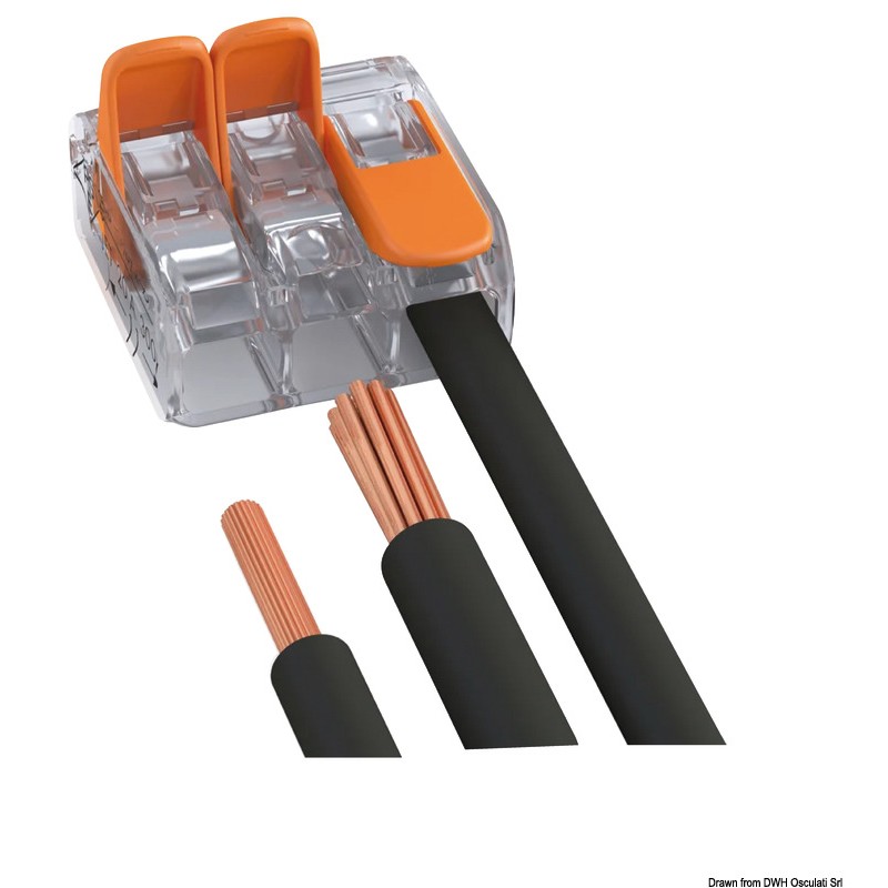
Connecteur WAGO 3 conducteur 4 mm2 
