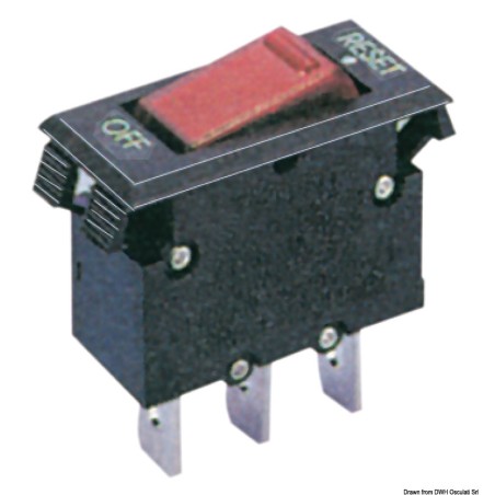 Interrupteur thermique disjoncteur bascule| EAN 8033137091988 Ref 14.732.15