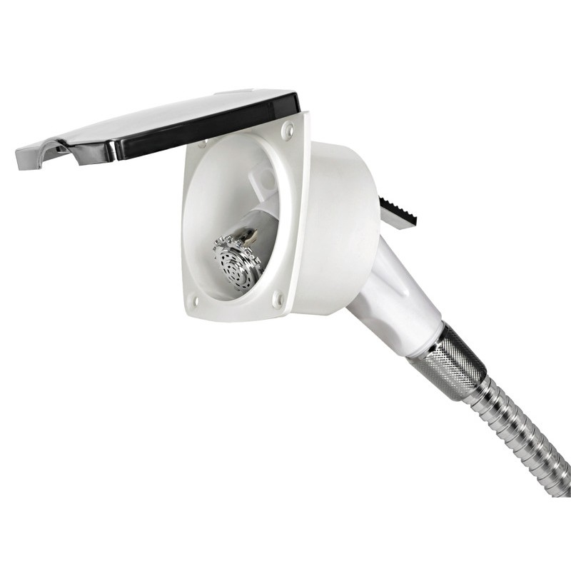 
Coffret douche chromé New Edge tuyau inox 2,5 m 
