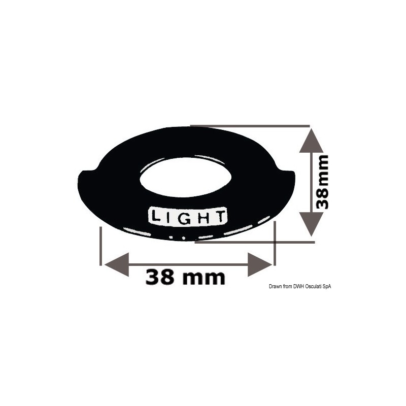 
Etiquette en aluminium Anchor light 
