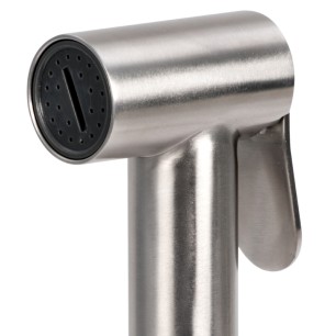 Boîtier douchette pont New Edge + douchette Tiger inox| EAN 8033137190575 Ref 15.164.60BU
