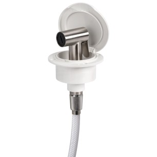 Boîtier douchette pont Classic Evo + douchette Tiger inox.| EAN 8033137190247 Ref 15.163.00