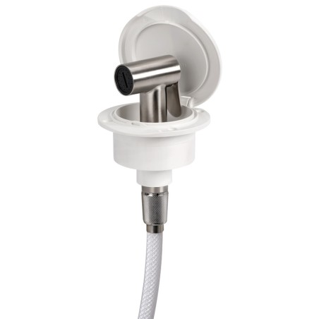 Boîtier douchette pont Classic Evo + douchette Tiger inox.| EAN 8033137190247 Ref 15.163.00