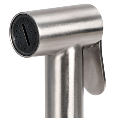 Boîtier douchette pont New Edge + douchette Tiger inox| EAN 8033137190513 Ref 15.164.01BU