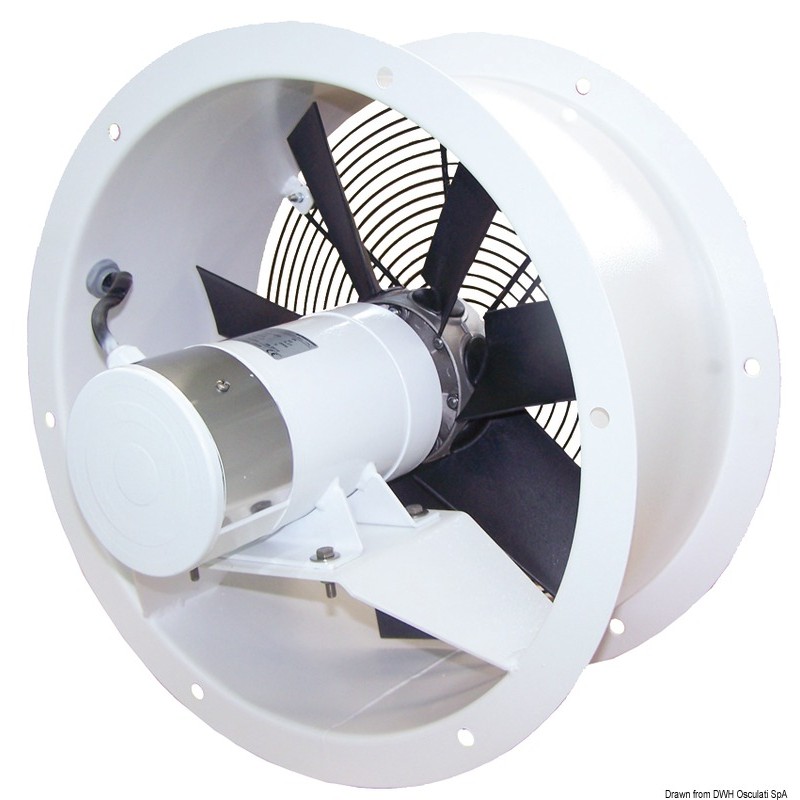 
Ventilateur hélicoïdal 24 V 300 W 11 A flux FA 
