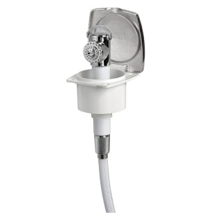 Boîtier douchette pont New Edge + douchette Mizar bouton| EAN 8033137093340 Ref 15.243.71