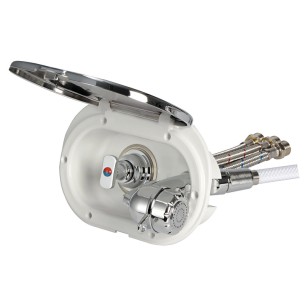 Boîte de douche ovale + mitigeur+ douche bouton-poussoir Desy| EAN 8033137093203 Ref 15.240.33