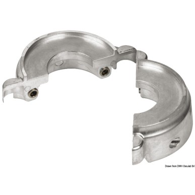 Anode deux pièces sail drive, collier ø 107 mm.| EAN 8033137139215 Ref 43.532.10