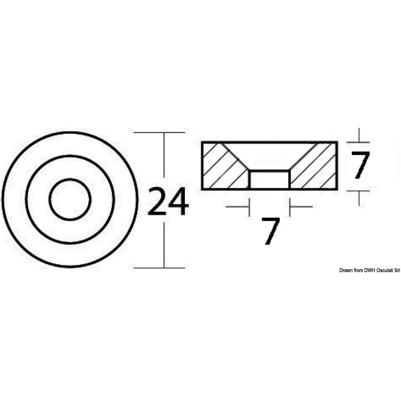 
Anode aluminium Tohatsu 7/140 HP 
