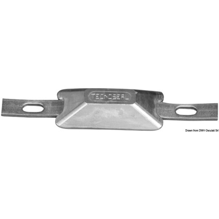 Anodes rectangulaires + encoche| EAN 8033137140860 Ref 43.907.03