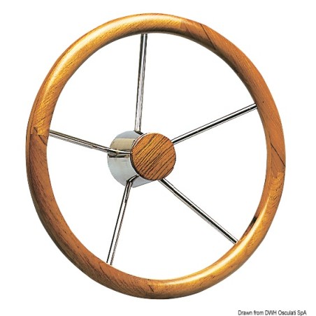 Barres roue, + couronne teck fort diamètre Ref 45.165.02