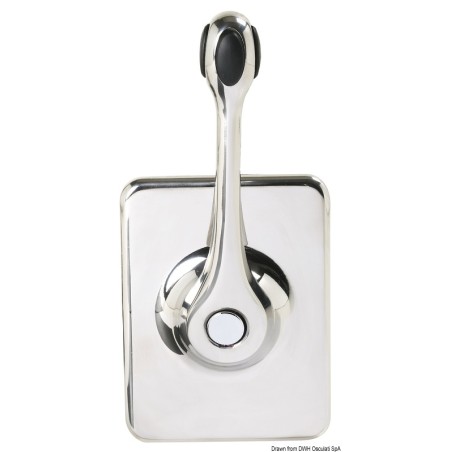 Boîtier mono-levier, fixation paroi, profil bas| EAN 8031164420764 Ref 45.452.20