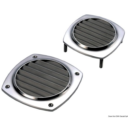 Prise d’air en inox moulé 97x97mm | EAN 8033137160875 Ref 53.301.80