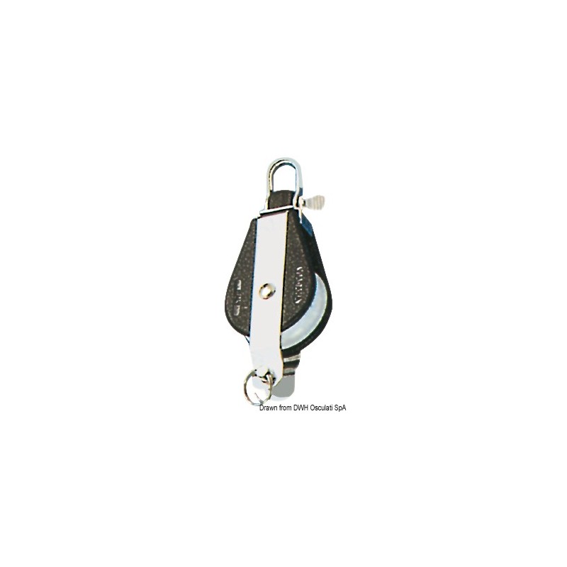 
Poulie simple ringot attache fixe ou tournante B 
