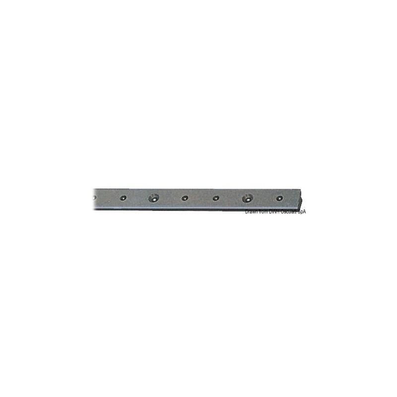 
Rail aluminium anodisé + PTFE 25x4mm (barre 2m) 
